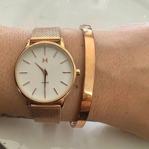 MVMT Rose Gold Watch & Bracelet Bundle